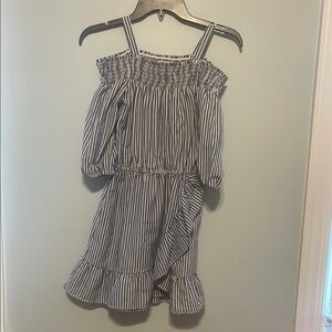 Habitual Striped Off-Shoulder Kids Dress size 10
